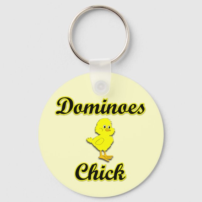 Dominoes Chick Key Ring (Front)