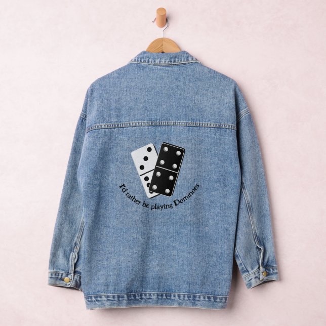 Dominoes Design Denim Jacket (Hangar)