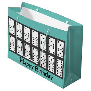 Dominoes Design Large Gift Bag