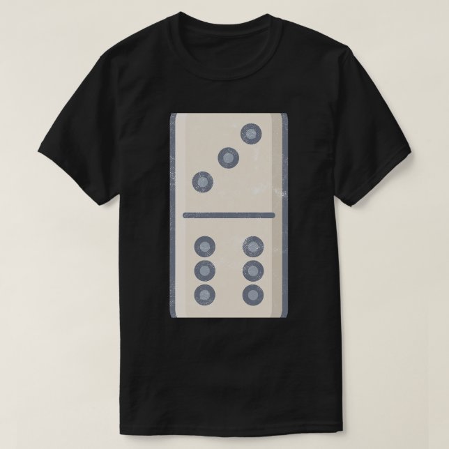 Dominoes Domino Effect Domino Tiles Retro Board Ga T-Shirt (Design Front)