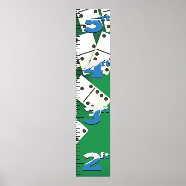 Dominoes  Growth Chart. Poster (Front)