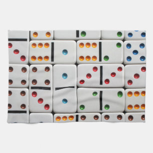 Dominoes kitchen towel
