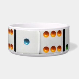 Dominoes pet bowl