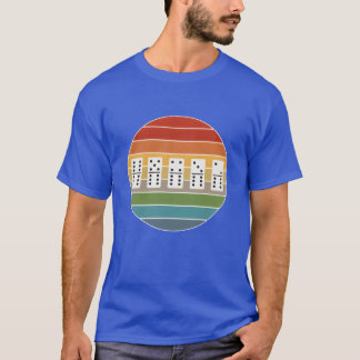 Dominoes Retro Game Game Night gift T-Shirt