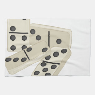 Dominoes Tea Towel