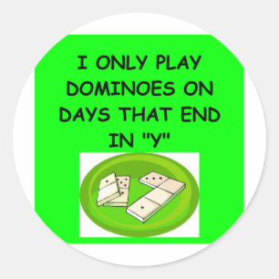 DOMINOESgifts t-shirts Classic Round Sticker