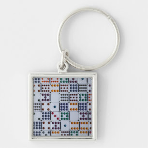 Dominos Numbers Game Key Ring