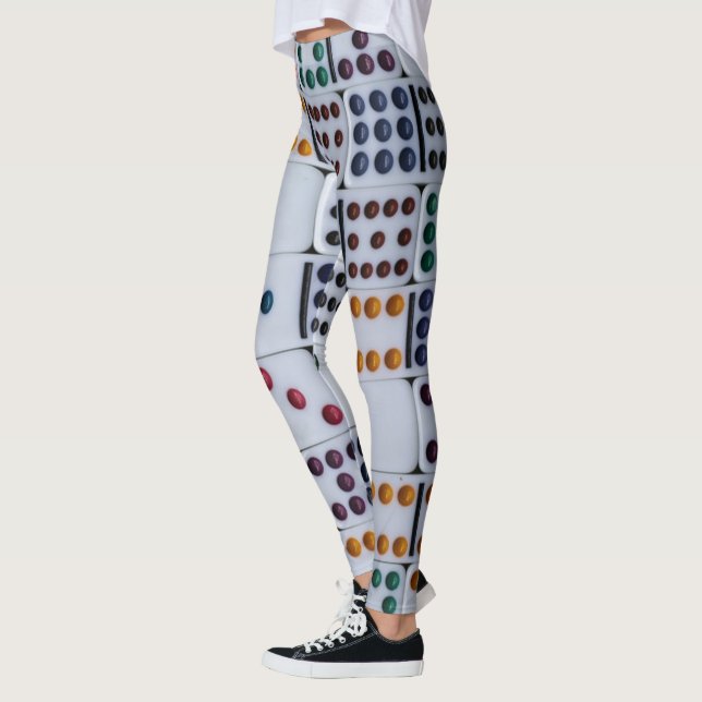 Dominos Numbers Game Leggings (Left)