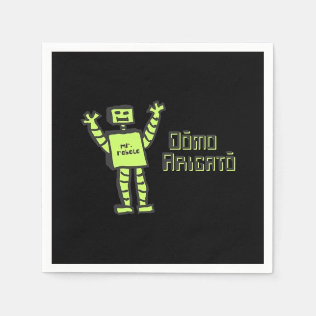 Domo Arigato Mr Roboto Napkin (Front)