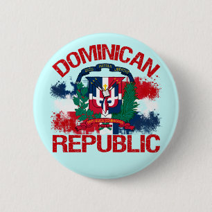 Domonican Republic 6 Cm Round Badge