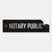 DomTopNotary Notary Public Bumper Sticker