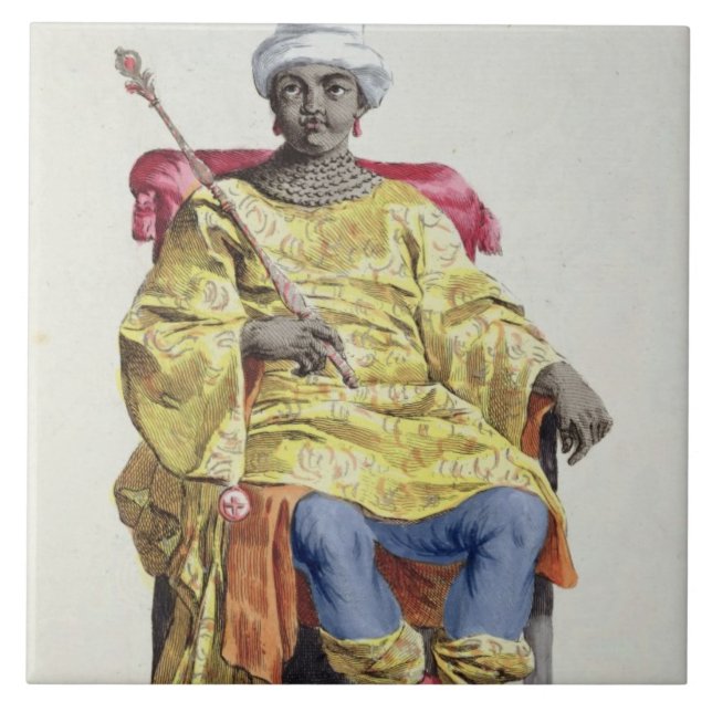 Don Alvares, King of the Congo, from 'Receuil des Tile (Front)