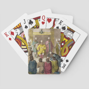 Don Alvaro, King of the Congolese on his Throne, p Playing Cards