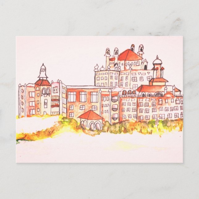Don Cesar Beach resort watercolor postcard (Front)