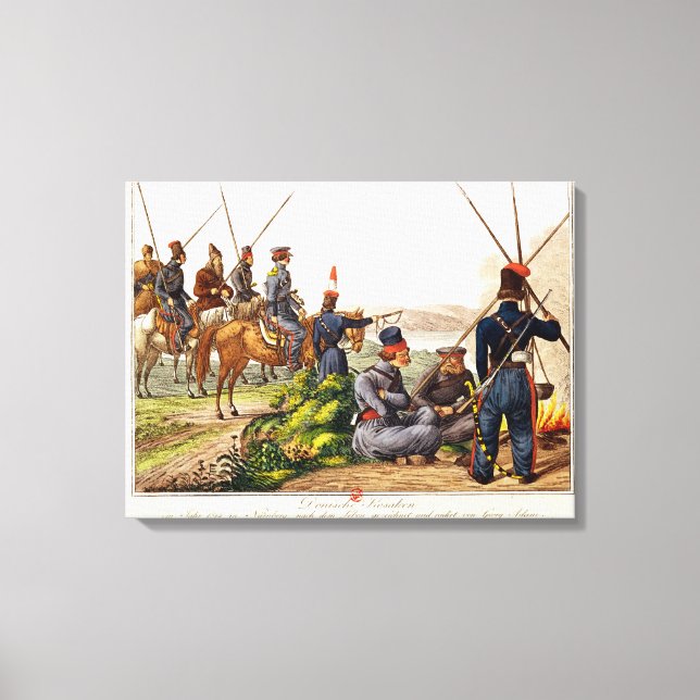 Don Cossacks in 1814 Canvas Print (Front)