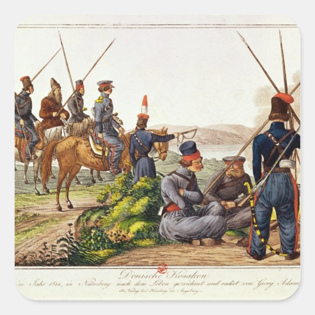 Don Cossacks in 1814 Square Sticker (Front)