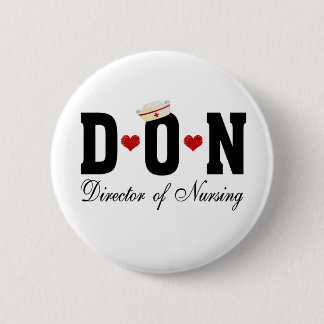DON Director of Nursing 6 Cm Round Badge