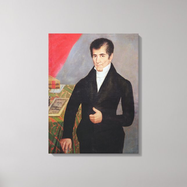 Don Jose Cecilio del Valle Canvas Print (Front)