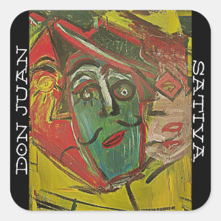 DON JUAN SATIVA SQUARE STICKER