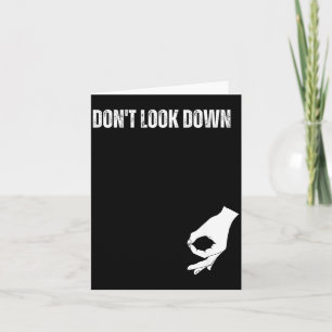 Don' Look Down Circle Game Illustration Card