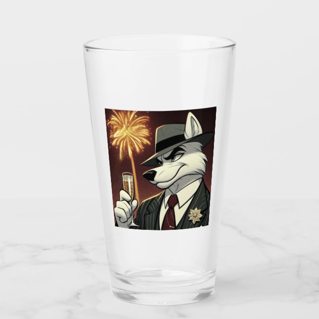 Don Lupo Canino "New Year" Glass (Front)