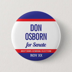 Don Osborn For Senate 6 Cm Round Badge