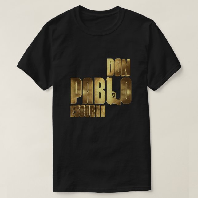 Don Pablo Escobar Mobster Gold Essential T-Shirt (Design Front)