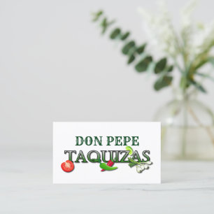 Don Pepe Taquizas Business Card