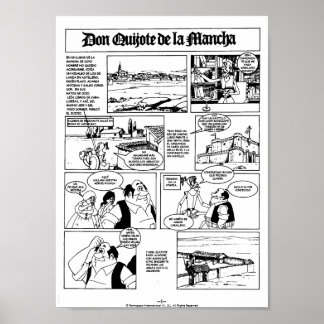 DON QUIJOTE DE LA MANCHA - CÓMIC-Página 01 Poster
