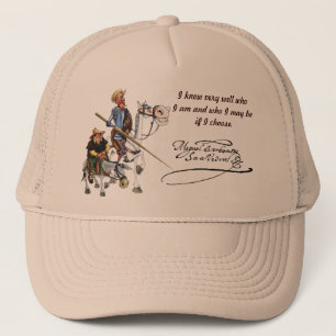 DON QUIJOTE, SANCHO, Cervantes Gorra visera Trucker Hat