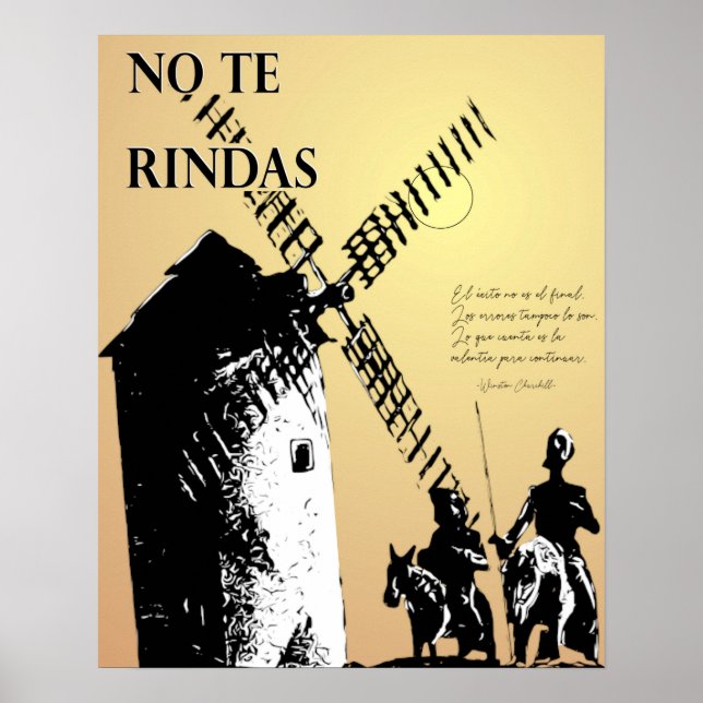 Don Quijote y los molinos Poster (Front)