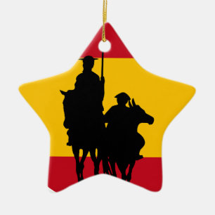 Don Quixote 2 Ceramic Tree Decoration