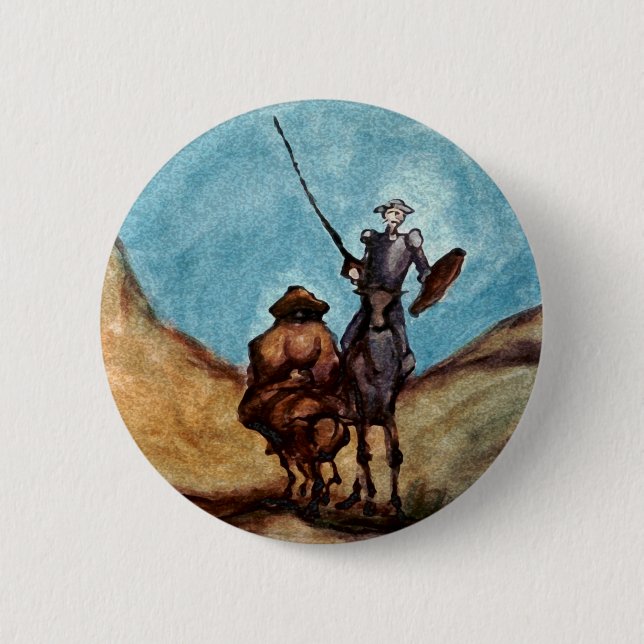 Don Quixote 6 Cm Round Badge (Front)