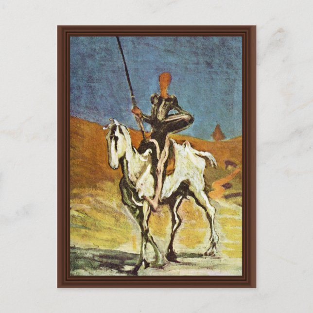 Don Quixote And Sancho Panza By Daumier Honoré (Be Postcard (Front)