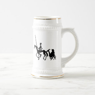 Don Quixote and Sancho Panza graphic art mug