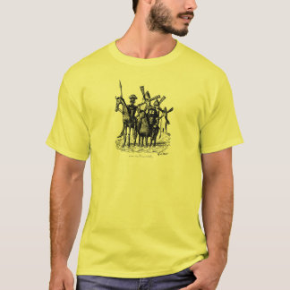 Don Quixote and Sancho Panza ink pen drawing art T-Shirt
