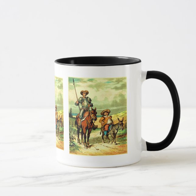 Don Quixote and Sancho Panza Mug (Right)
