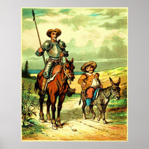 Don Quixote and Sancho Panza Poster