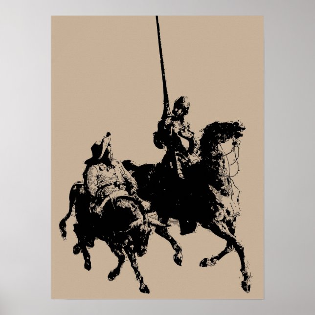 Don Quixote and Sancho Panza Poster (Front)