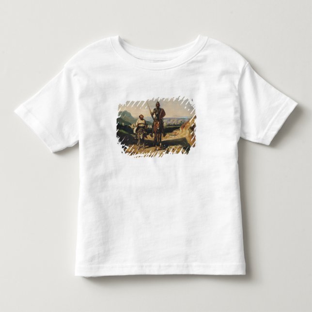 Don Quixote and Sancho Toddler T-Shirt (Front)