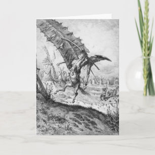 Don Quixote and the Windmills Card