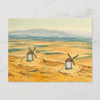 DON QUIXOTE - Animation Background (1979) Postcard