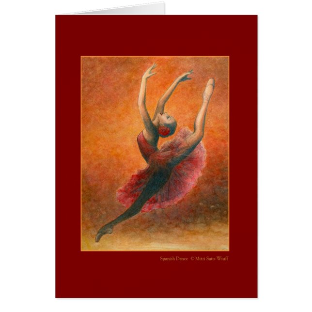 Don Quixote Ballet Greeting Card (Front)