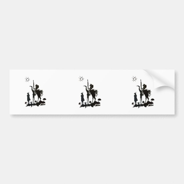Don Quixote Bumper Sticker (Front)