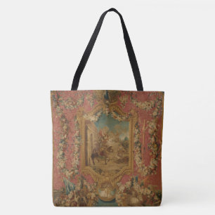 Don Quixote Guided by Folly, 18th century tapestry Tote Bag