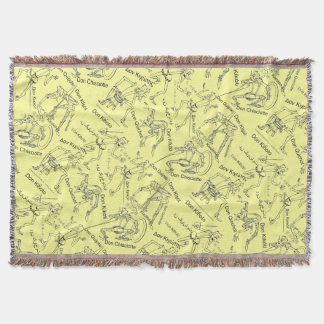 Don Quixote in translation by @QUIXOTEdotTV Throw Blanket