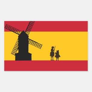 Don Quixote Rectangular Sticker