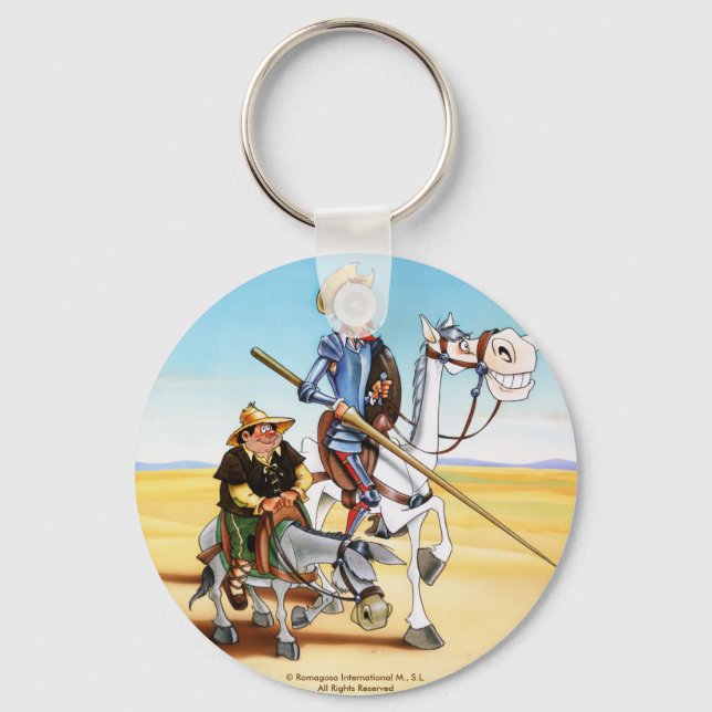 DON QUIXOTE & SANCHO KEYCHAIN- IVth. Centenary Key Ring (Front)