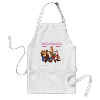 DON QUIXOTE & SANCHO- "Se templado en el beber..." Standard Apron