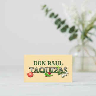 Don Raul Taquizas Business Card